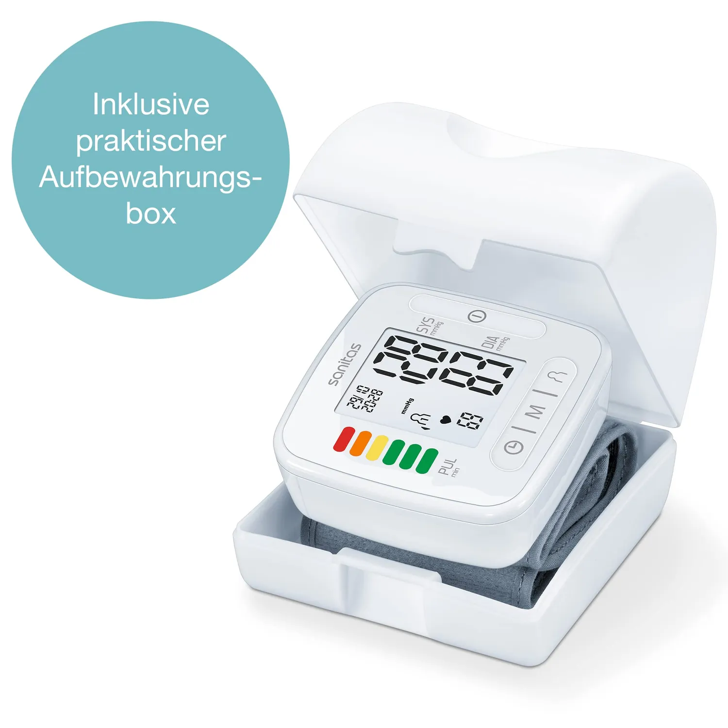 Sanitas SBC 22 Handgelenk-Blutdruckmessgerät mit Arrhythmiewarnung