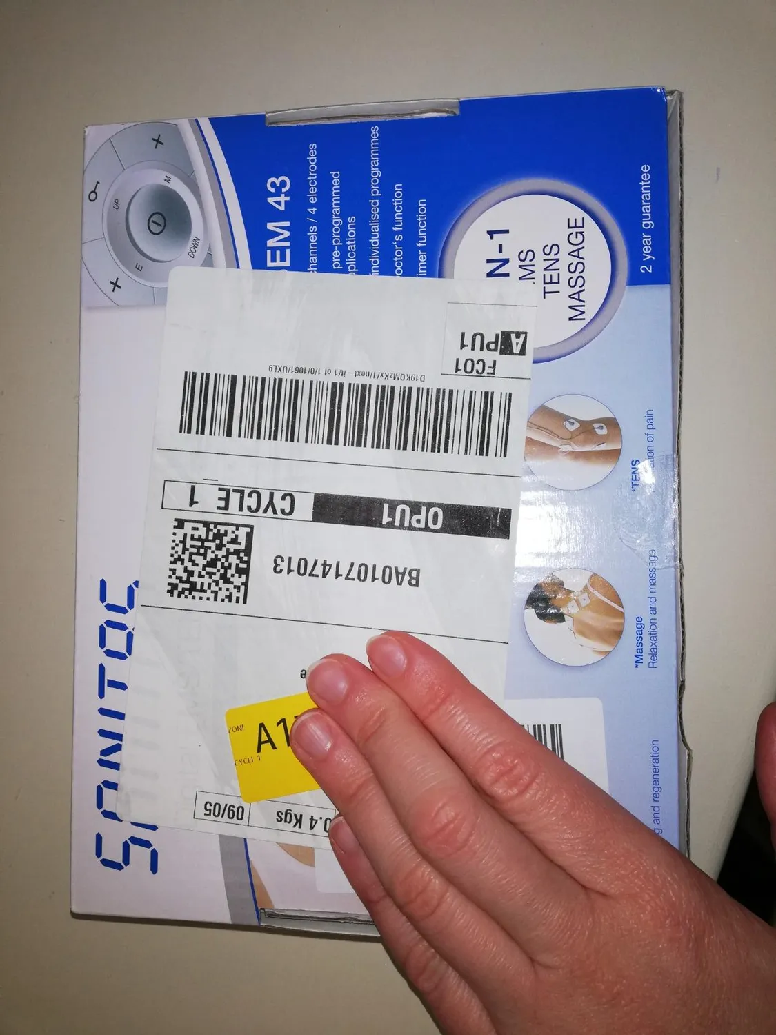 Sanitas SEM 43 EMS/TENS Reizstromgerät mit 44 Programmen