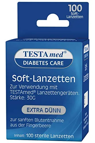 TESTAmed GlucoCheck Advance Soft-Lanzetten 100 Stück 30G