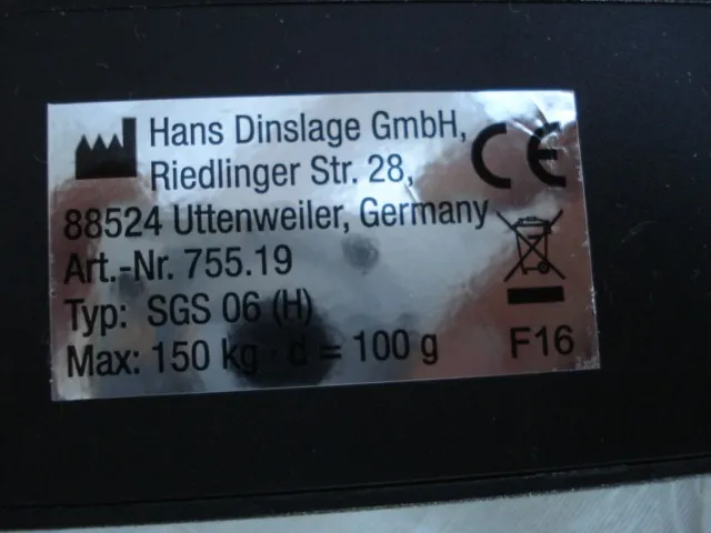 Sanitas SGS 06 Glaswaage 150 kg schwarz
