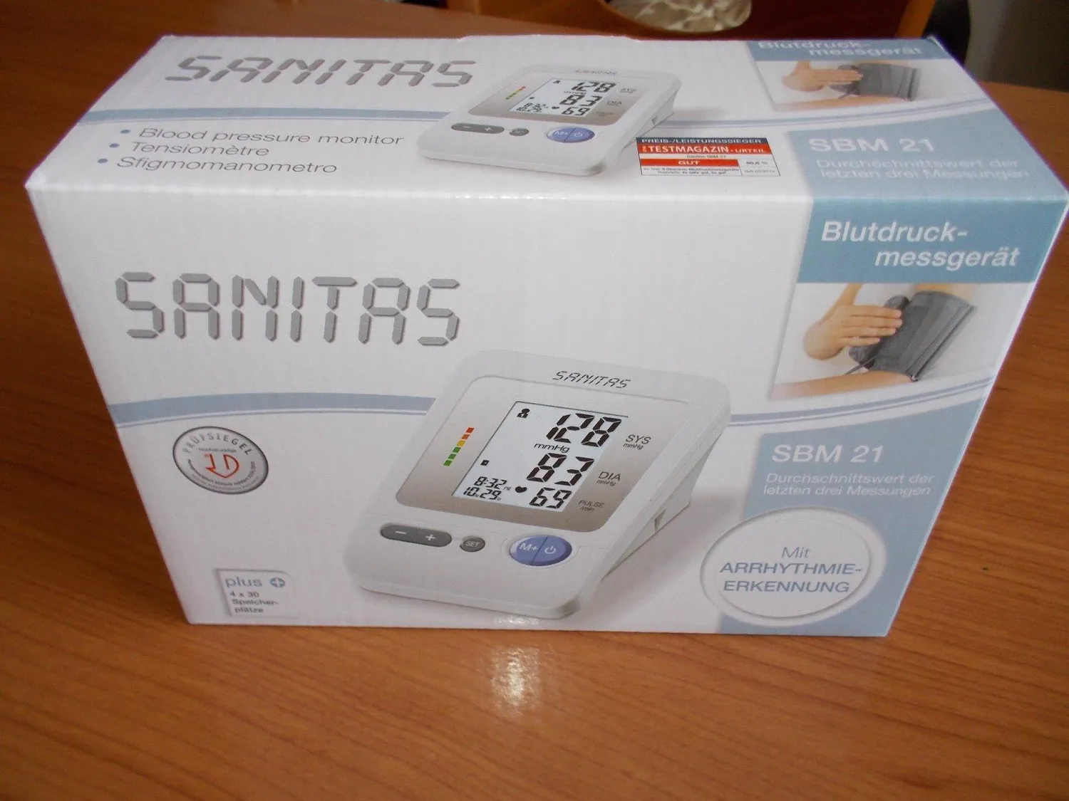 Sanitas SBM 21 Oberarm-Blutdruckmessgerät Arrhythmie