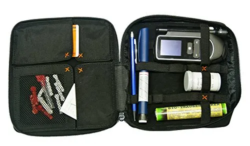 Diabag ONE XL Diabetiker-Tasche Nylon Schwarz 17x18x3 cm