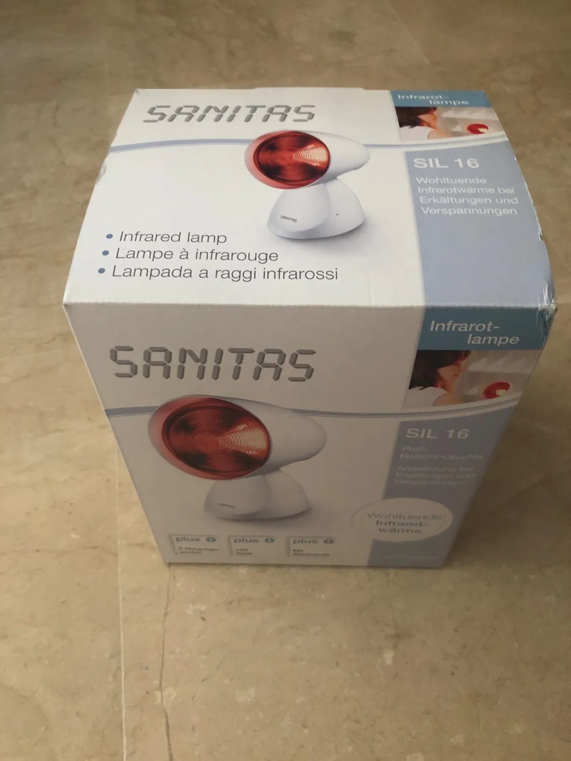 Sanitas SIL 16 Infrarotlampe 150 W 5 Neigungsstufen