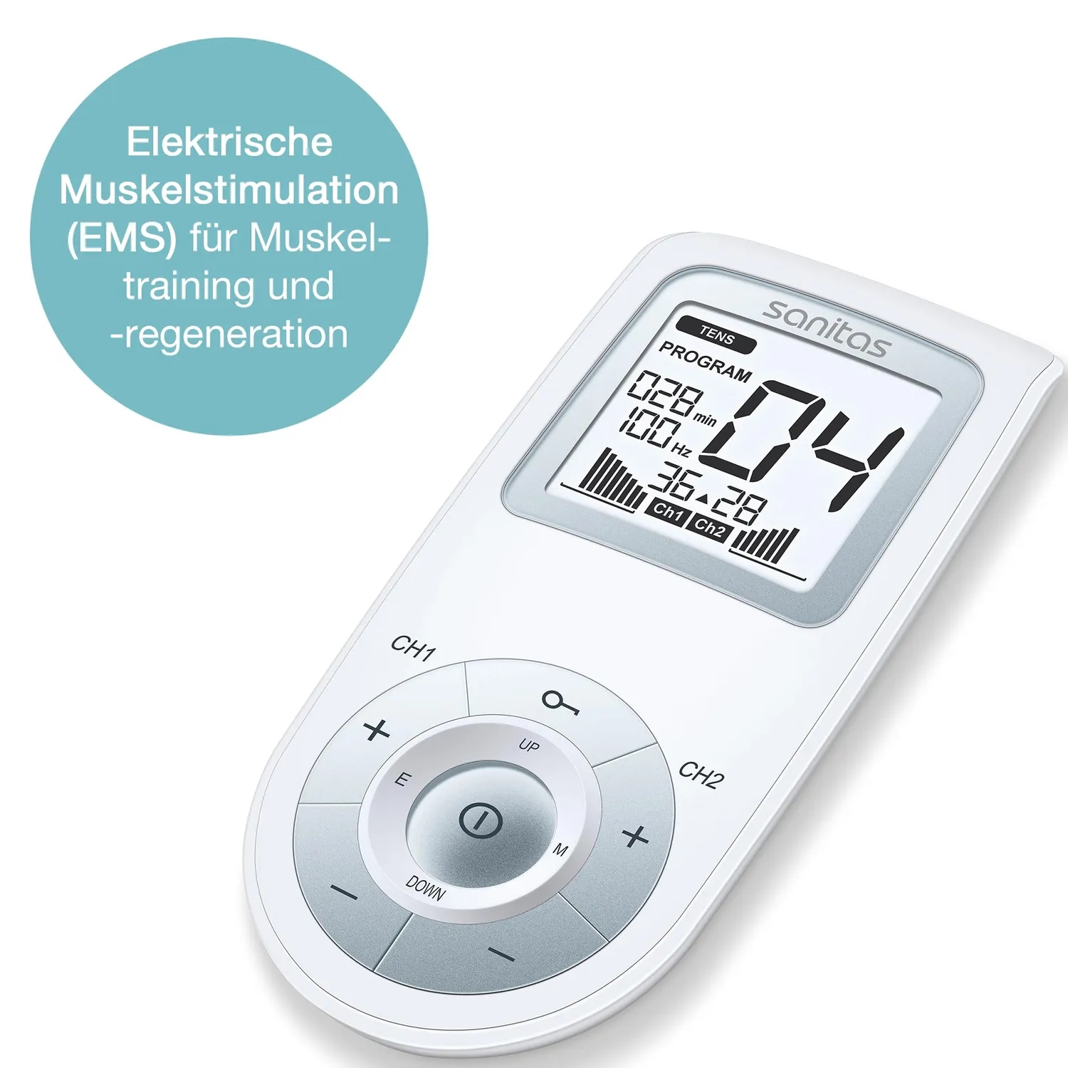 Sanitas SEM 43 EMS/TENS Reizstromgerät mit 44 Programmen