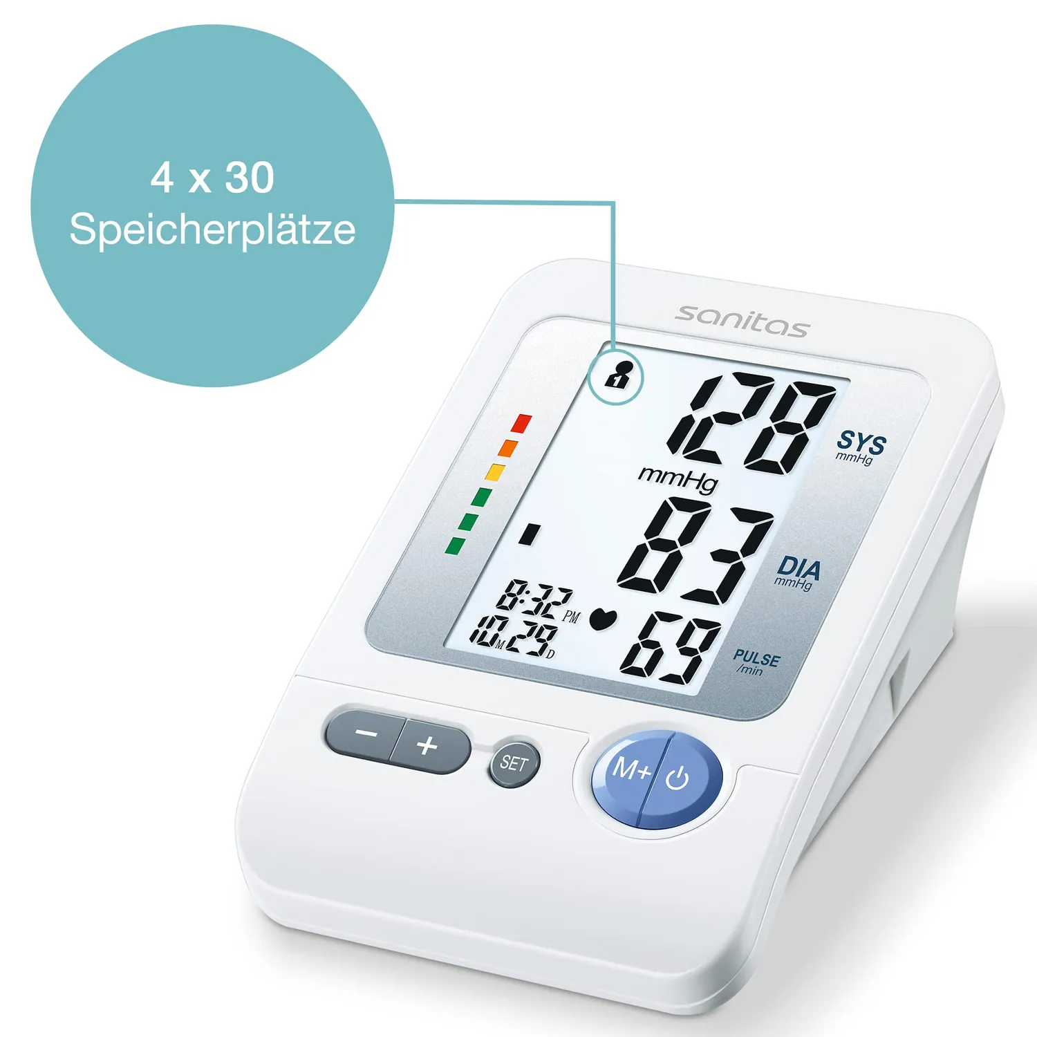 Sanitas SBM 21 Oberarm-Blutdruckmessgerät Arrhythmie