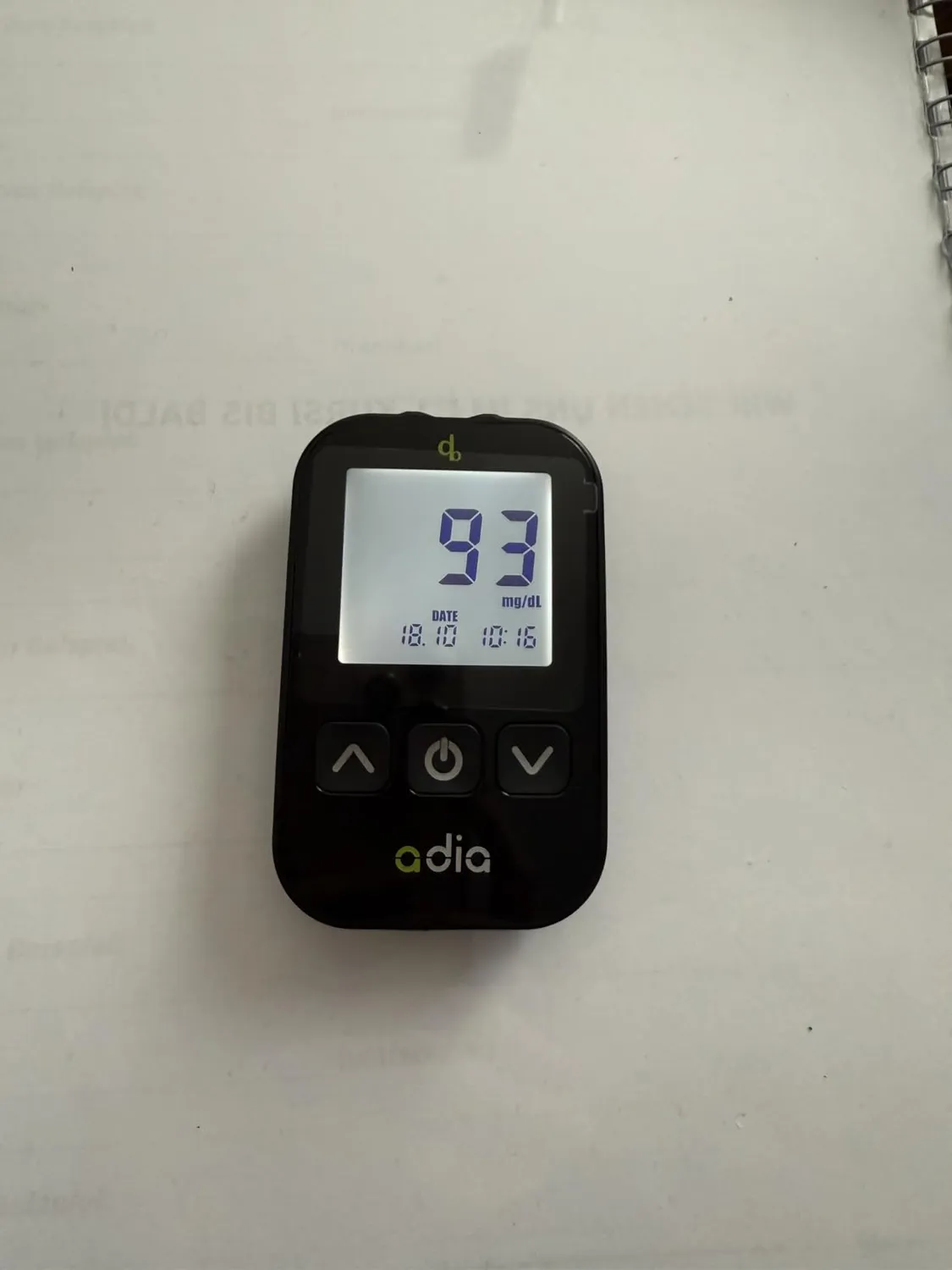 adia Blutzuckermessgerät mmol/L Teststreifen Set für Einsteiger