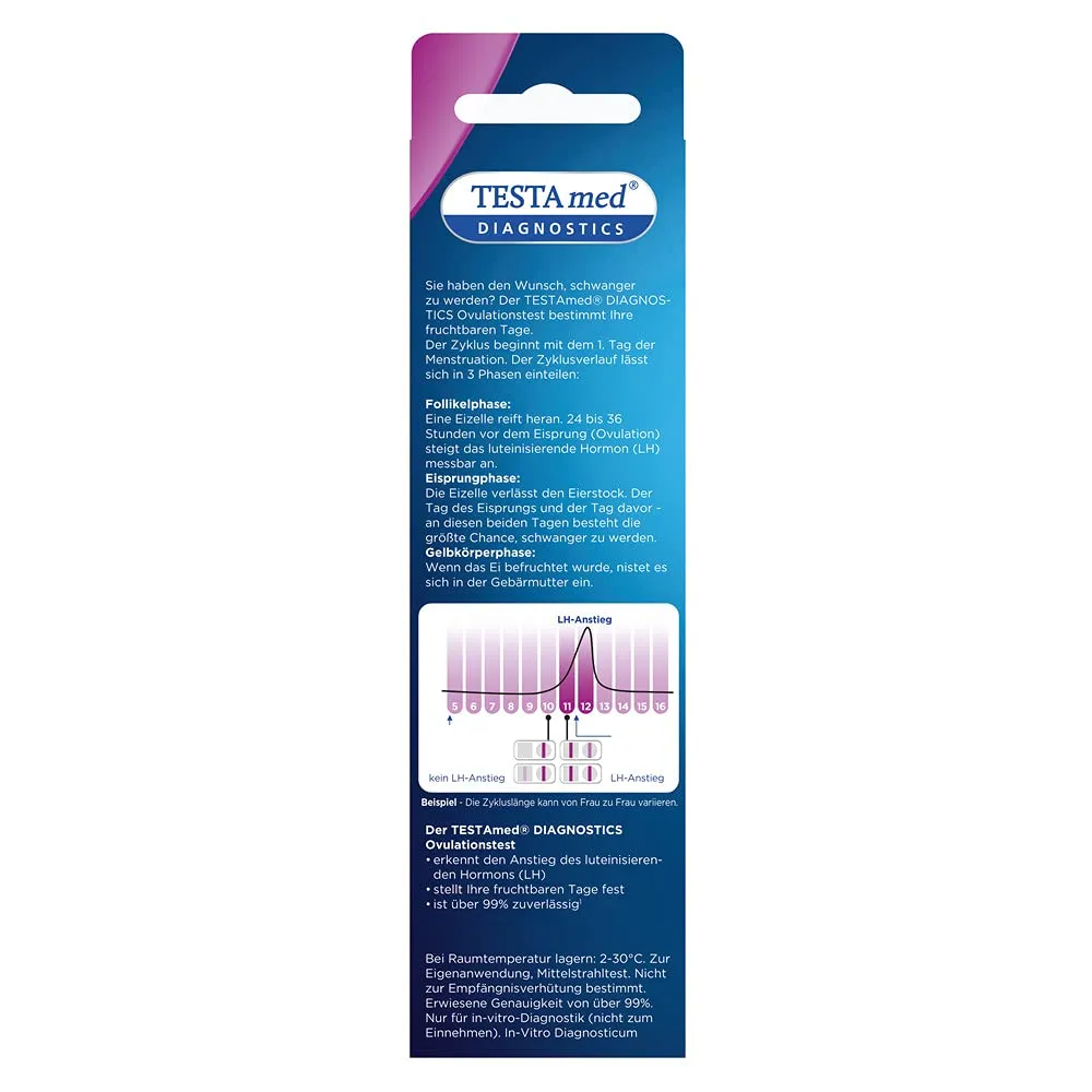 Testa med DIAGNOSTICS Ovulationstest LH