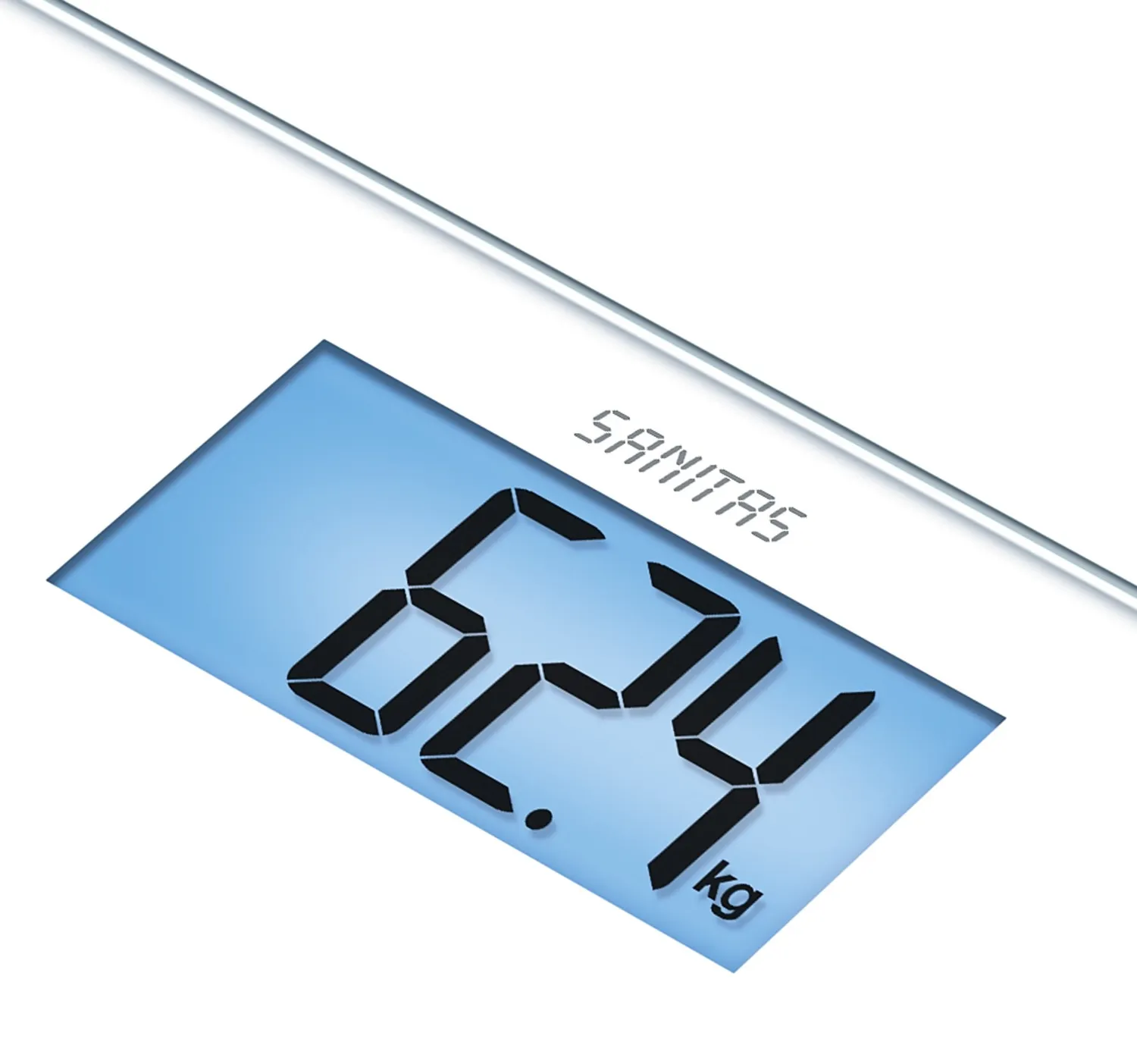 Sanitas SGS 03 Glaswaage Weiß mit beleuchtetem Display