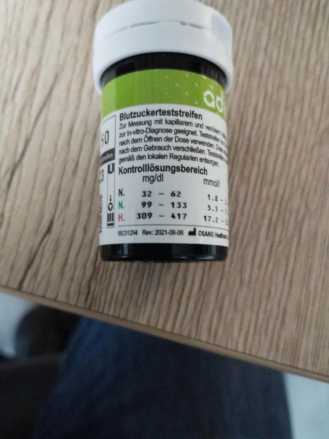 adia Blutzuckermessgerät mmol/L Teststreifen Set für Einsteiger