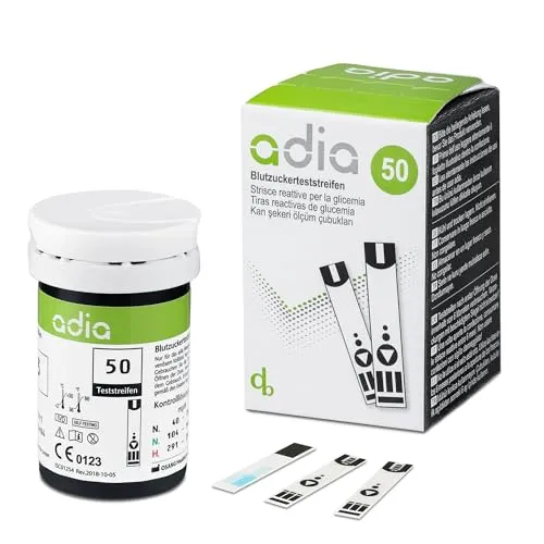adia Diabetiker Vorteilspack Blutzuckerteststreifen mit Lanzetten