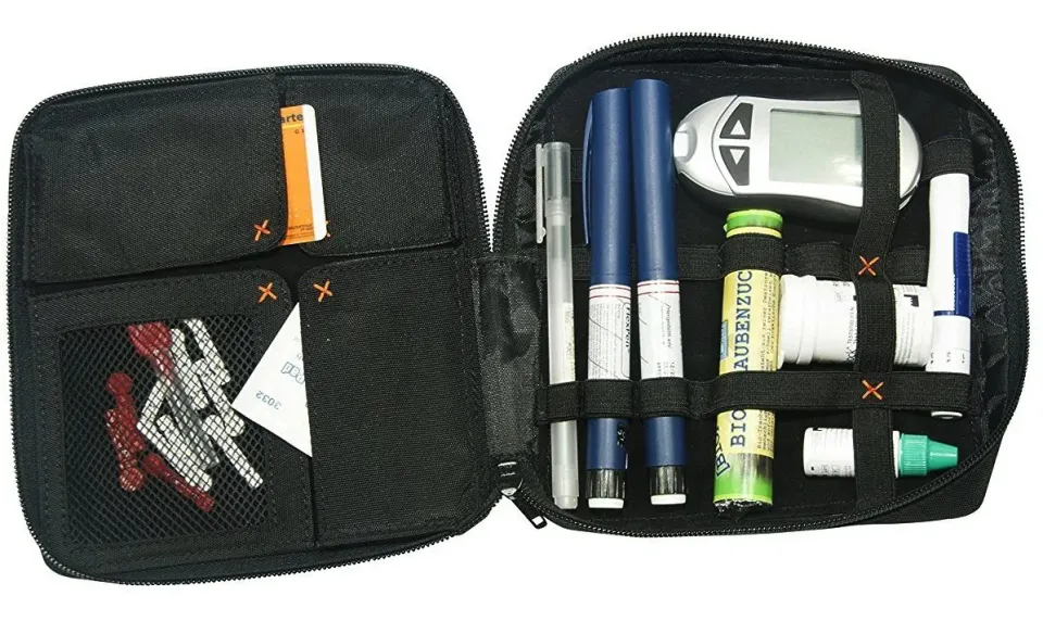 Diabag ONE XL Diabetiker-Tasche Nylon Schwarz 17x18x3 cm