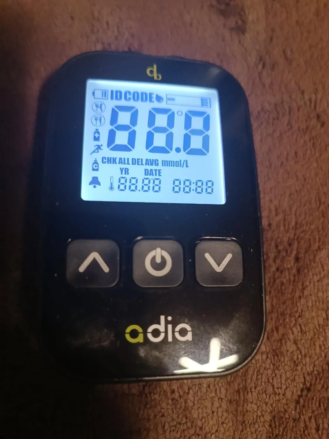 adia Blutzuckermessgerät mmol/L Teststreifen Set für Einsteiger