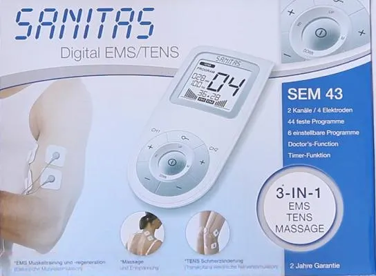 Sanitas SEM 43 EMS/TENS Reizstromgerät mit 44 Programmen