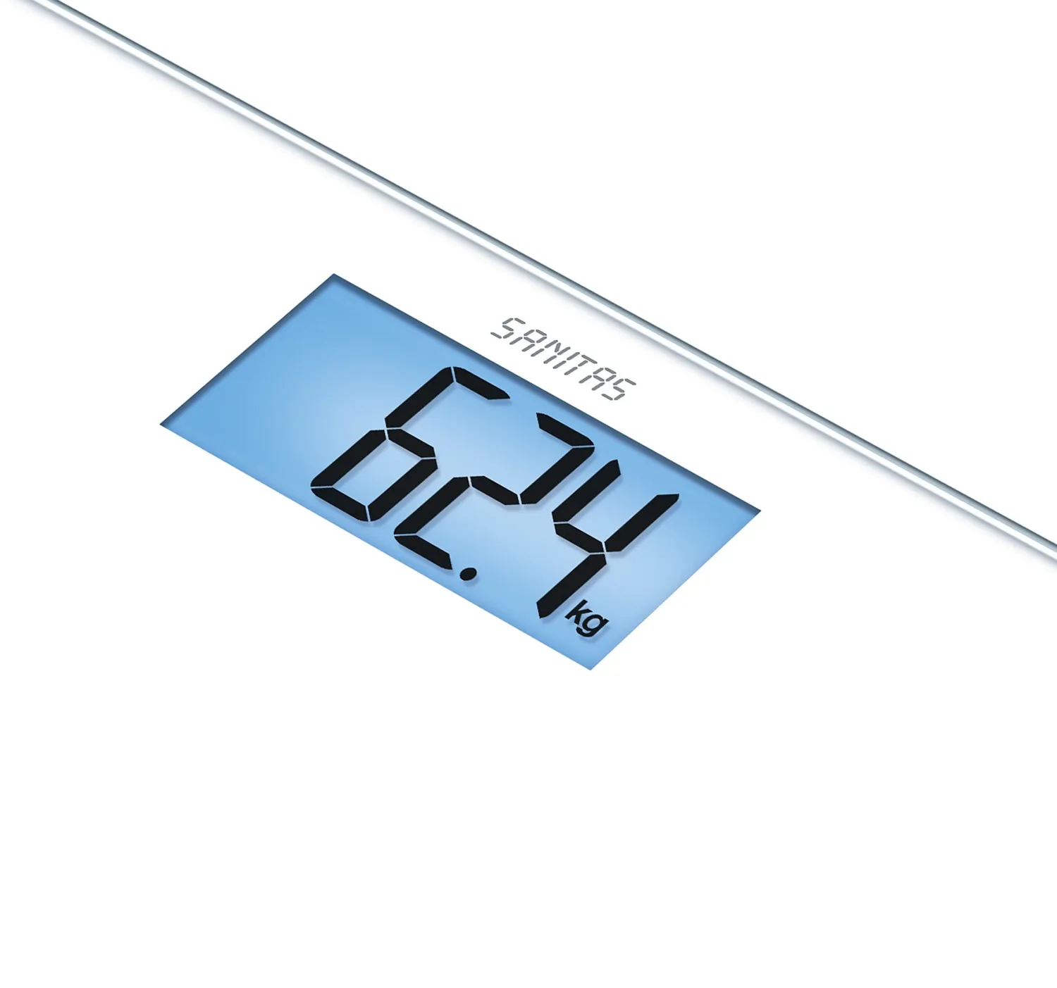 Sanitas SGS 03 Glaswaage Weiß mit beleuchtetem Display