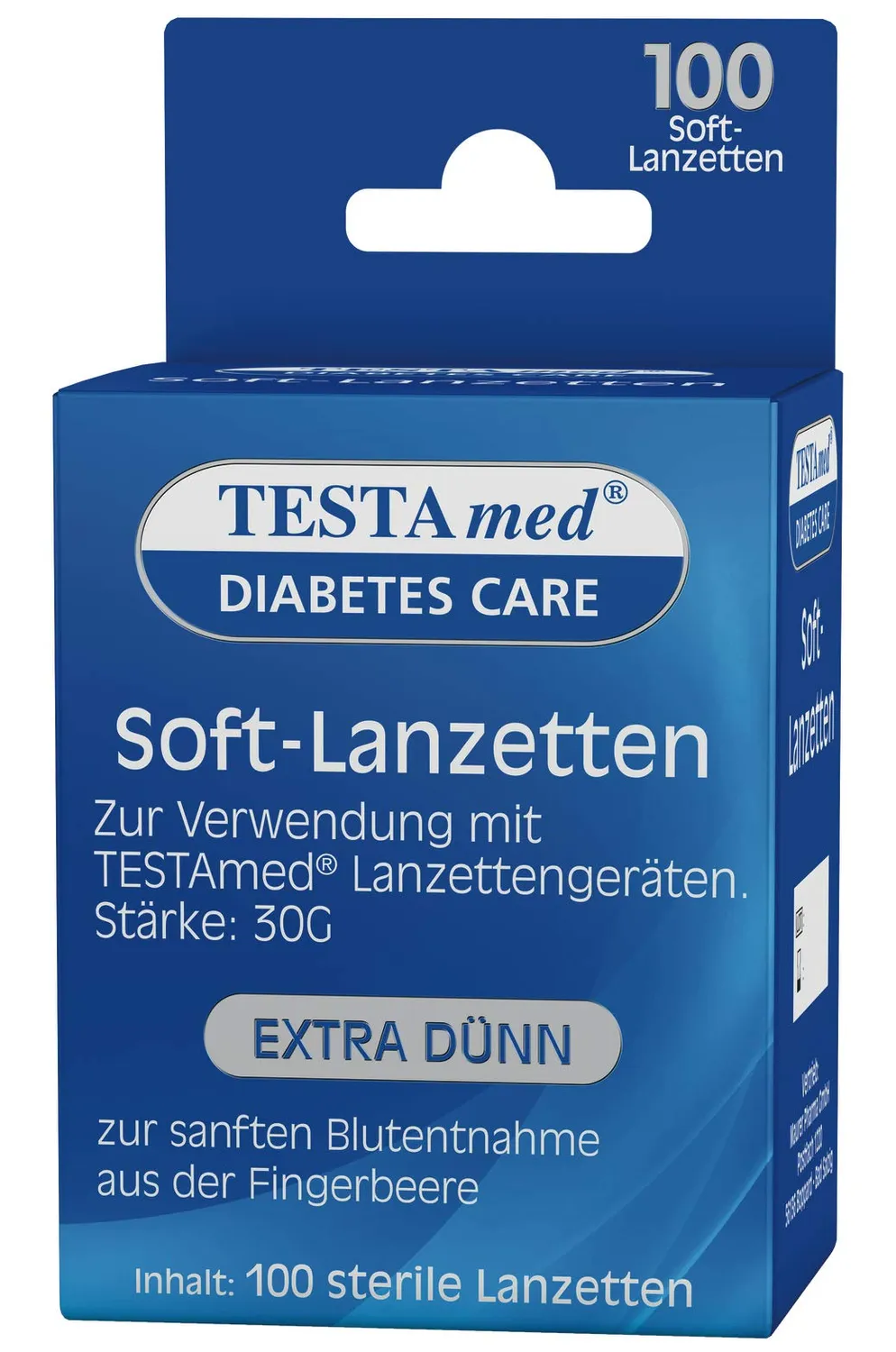 TESTAmed GlucoCheck Advance Soft-Lanzetten 100 Stück 30G