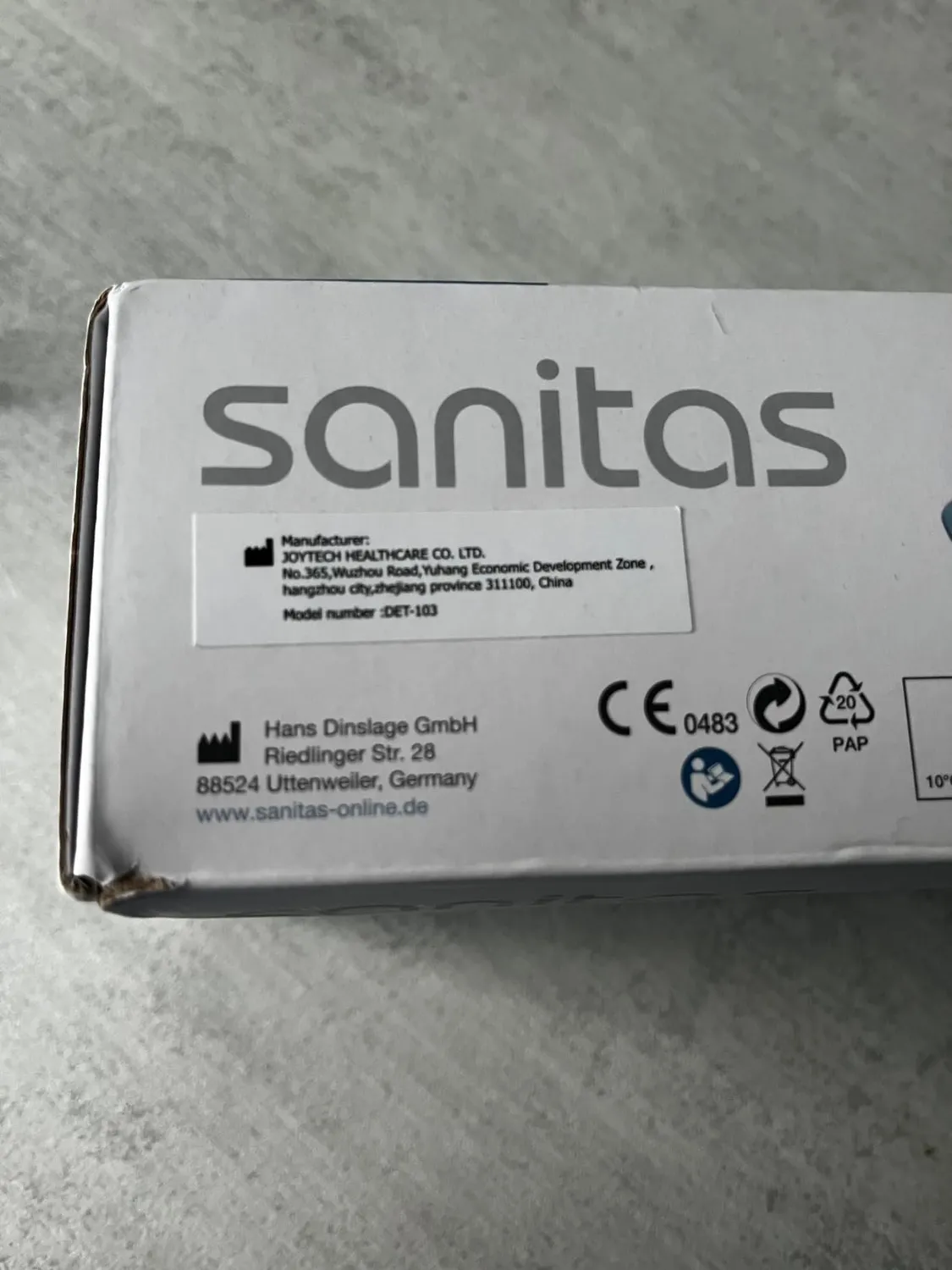 Sanitas SFT 53 Ohrthermometer mit Schutzkappe