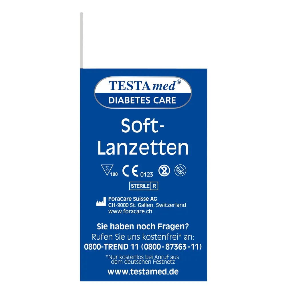 TESTAmed GlucoCheck Advance Soft-Lanzetten 100 Stück 30G