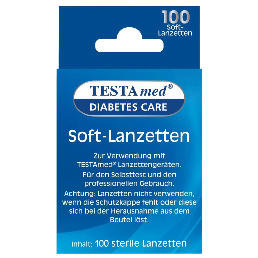 TESTAmed GlucoCheck Advance Soft-Lanzetten 100 Stück 30G