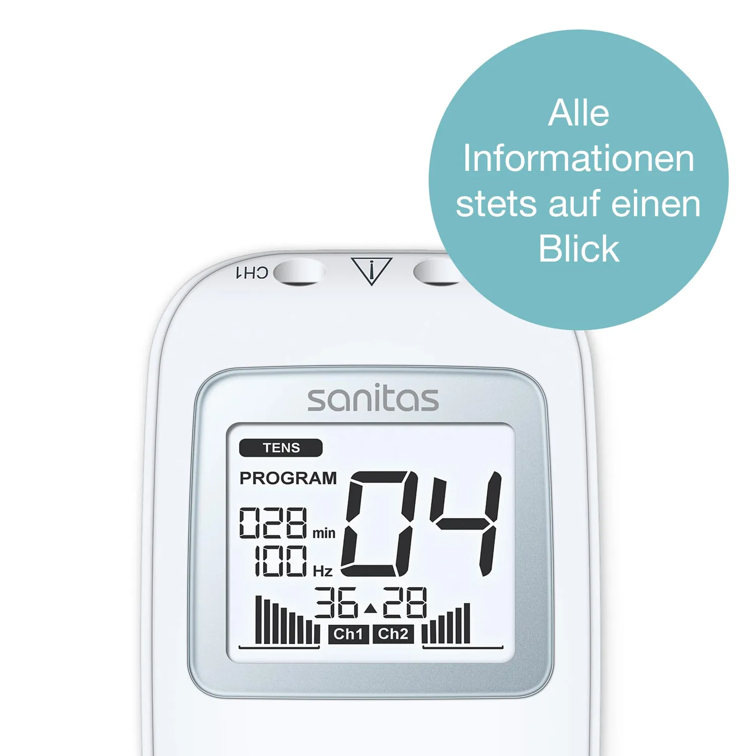 Sanitas SEM 43 EMS/TENS Reizstromgerät mit 44 Programmen