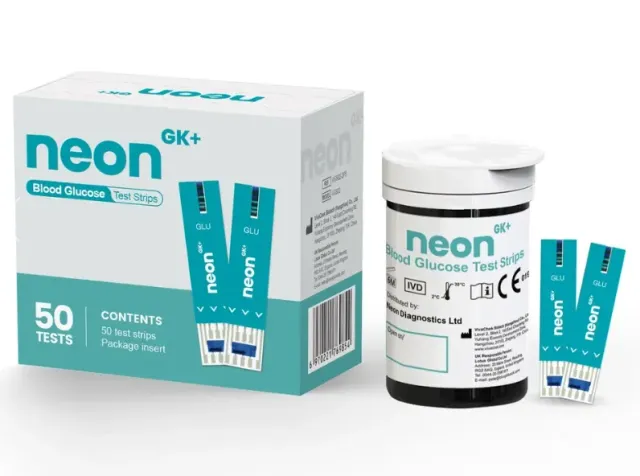 NEON GK+ Blutzucker Teststreifen 50 Stück 0,5 µl