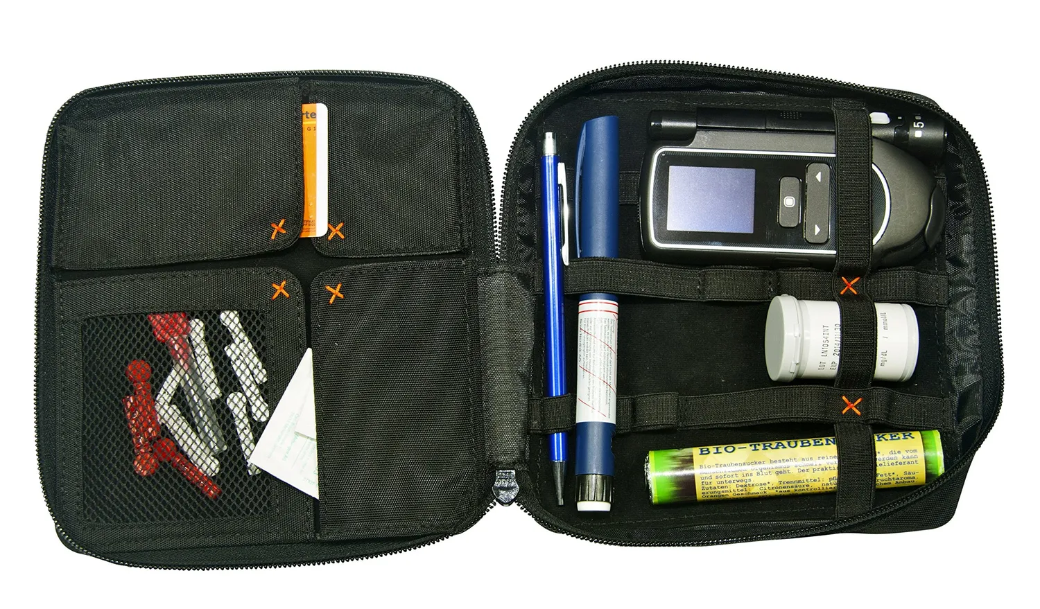Diabag ONE XL Diabetiker-Tasche Nylon Schwarz 17x18x3 cm
