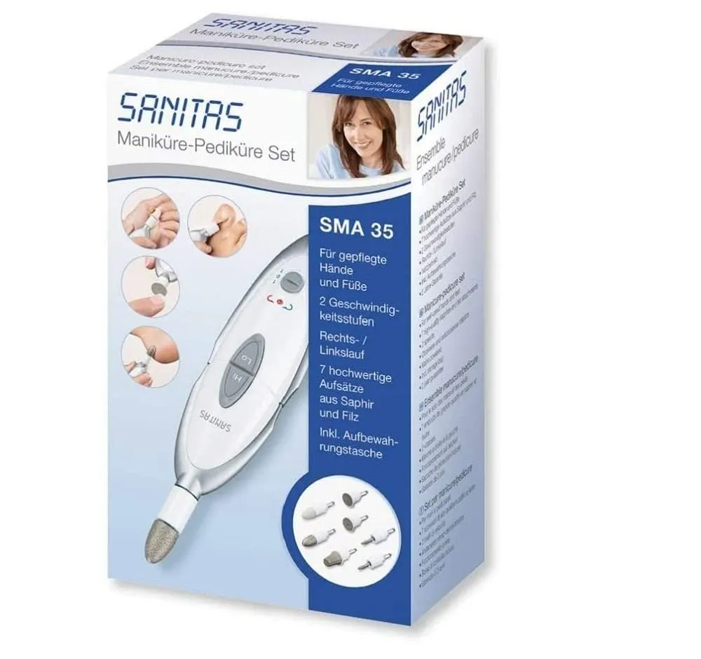 Sanitas SMA 35 Maniküre-Pediküre-Set mit 7 Aufsätzen