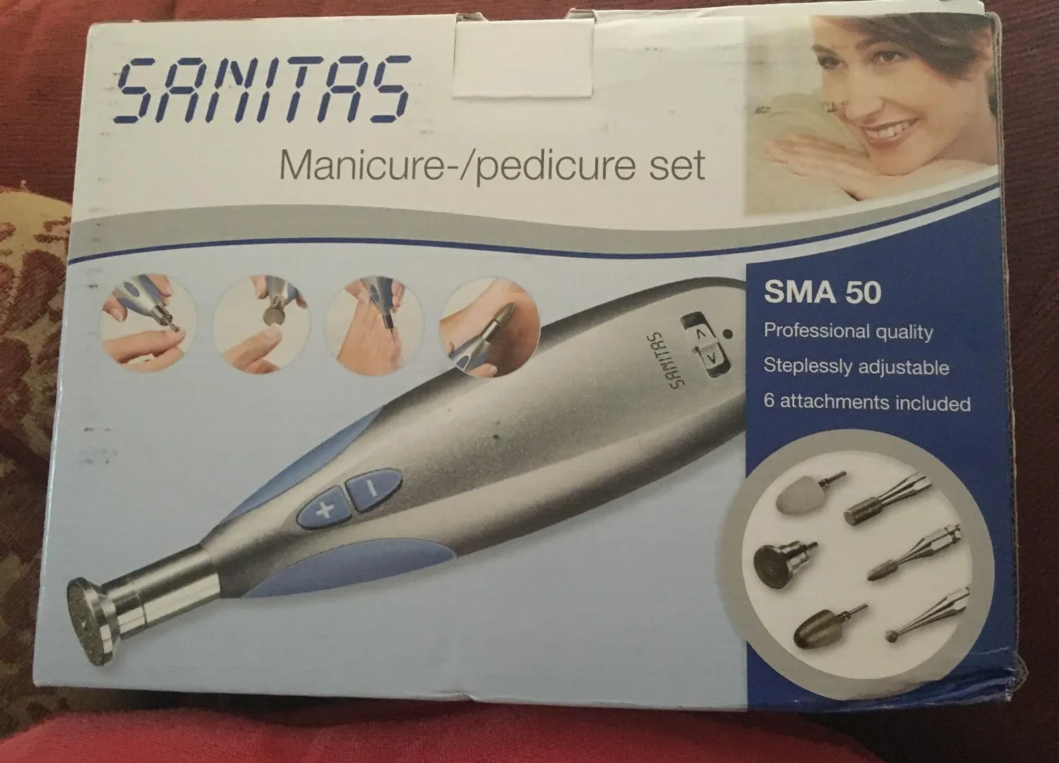 Sanitas SMA 50 Maniküre-Pediküre-Set mit 6 Aufsätzen