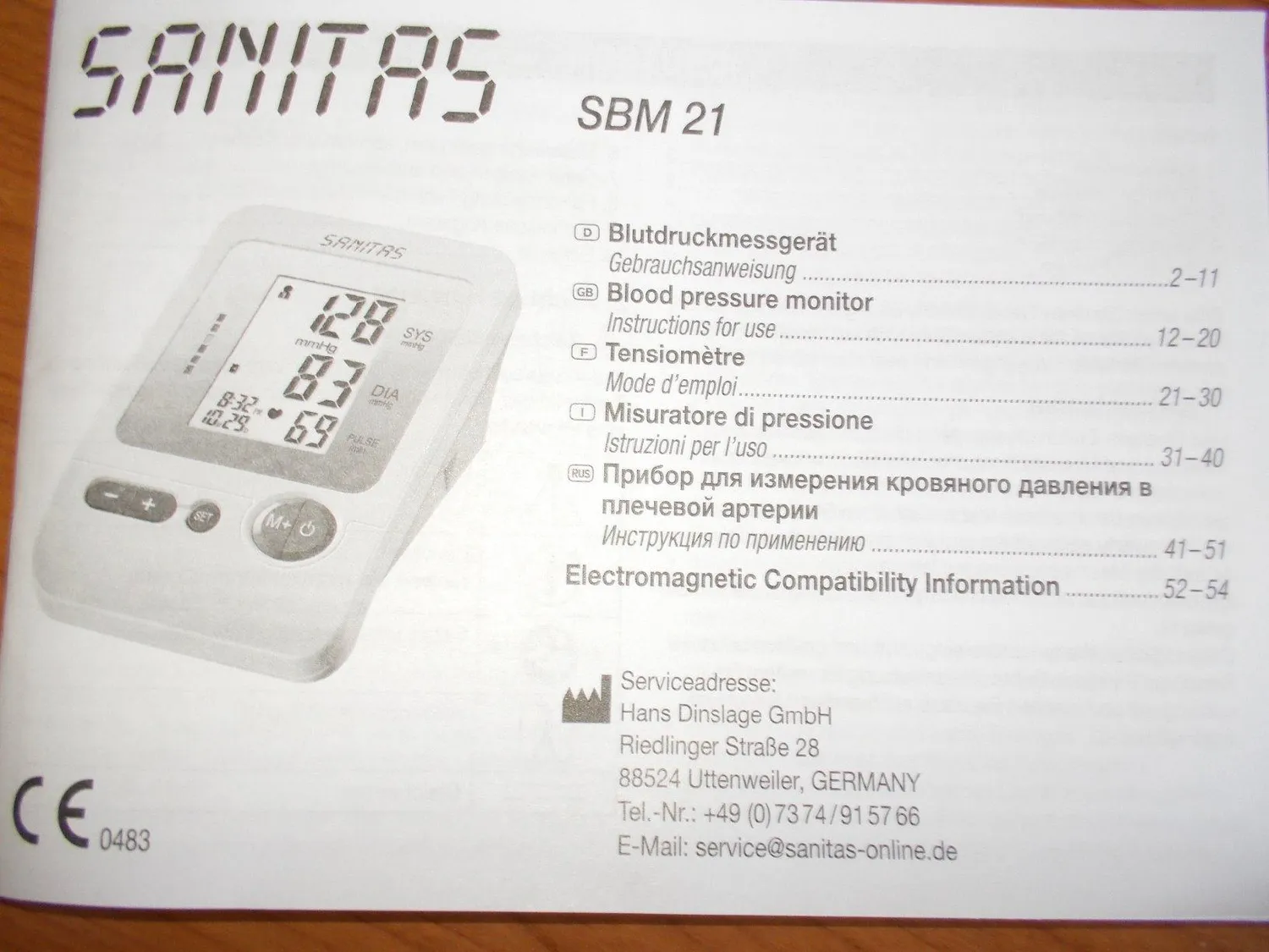 Sanitas SBM 21 Oberarm-Blutdruckmessgerät Arrhythmie
