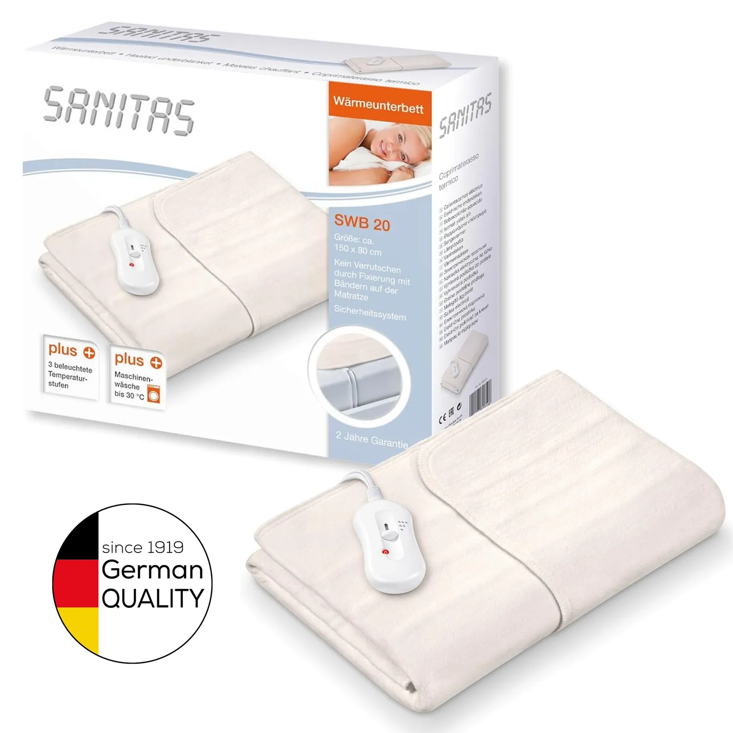 Sanitas SWB 20 Wärmeunterbett 150x80 cm Vlies