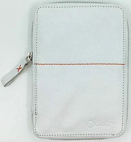 Diabag ONE 101-2 Diabetiker-Tasche Leder Weiß 12 cm