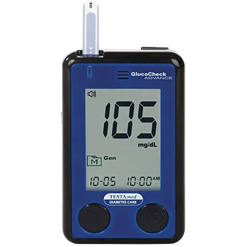 TESTAmed GlucoCheck ADVANCE Blutzuckermessgerät Starter-Set