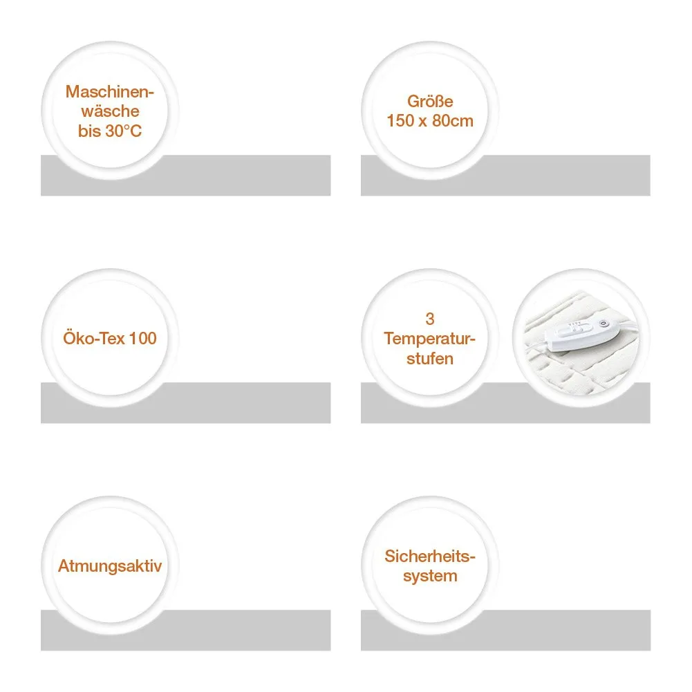 Sanitas 314.31 SWB 50 Wärmeunterbett 150 x 80 cm weiß
