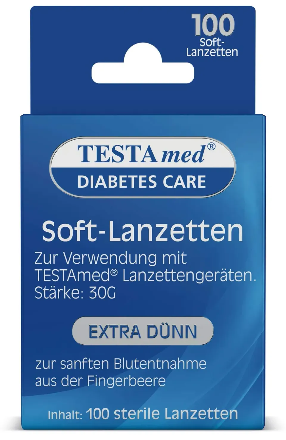 TESTAmed GlucoCheck Advance Soft-Lanzetten 100 Stück 30G